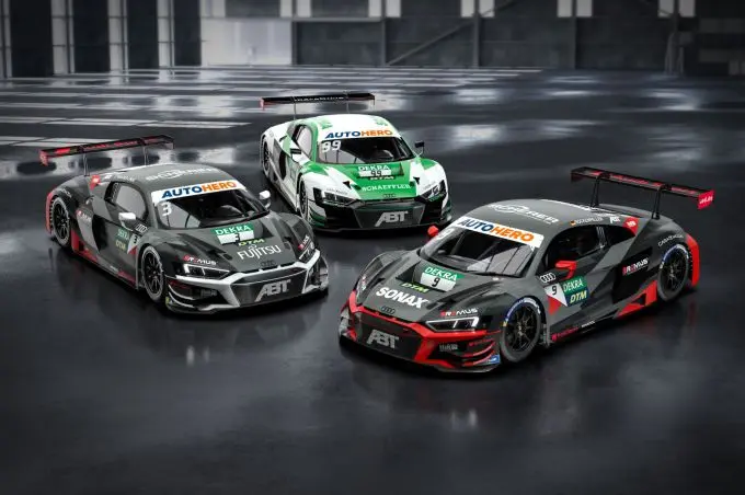 ABT_team_2021_3x_Audi_R8_ABT_DTM_2021