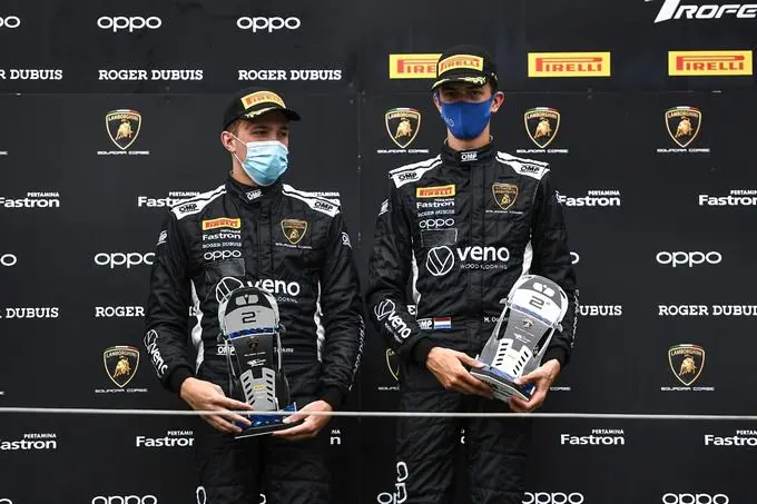 Podium Maxime Oosten (17) en Milan Teekens (18)
