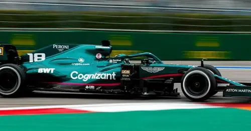 Aston Martin F1 actie in Sochi