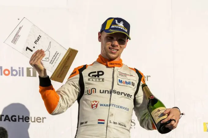 Porsche Carrera Cup Deutschland Larry ten Voorde 1. Platz