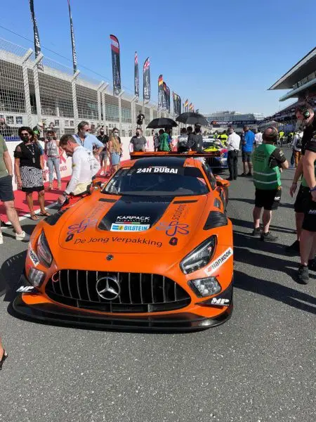 24H Dubai 2022 MP Motorsport Mercedes Henk de Jong Daniel de Jong Bert de Heus Jaap van Lagen P10 en GT3 PA divisiewinnaar Nr8