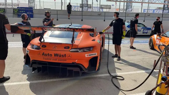 24H Dubai 2022 MP Motorsport Mercedes Henk de Jong Daniel de Jong Bert de Heus Jaap van Lagen P10 en GT3 PA divisiewinnaar Nr9