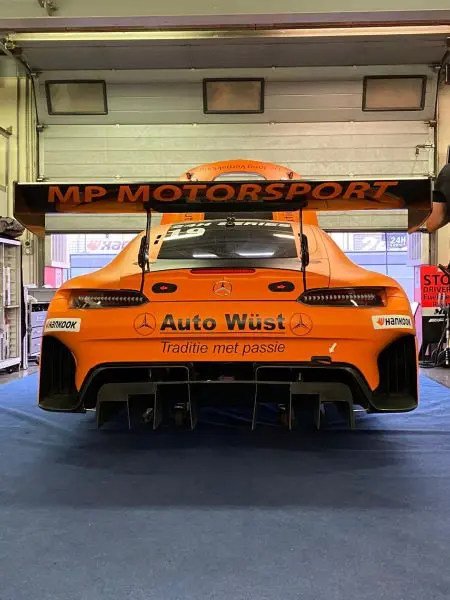 24H Dubai 2022 MP Motorsport Mercedes Henk de Jong Daniel de Jong Bert de Heus Jaap van Lagen P10 en GT3 PA divisiewinnaar Nr7