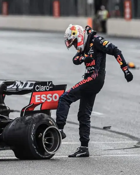 Max Verstappen F1 Red Bull pech en gefrustreerd
