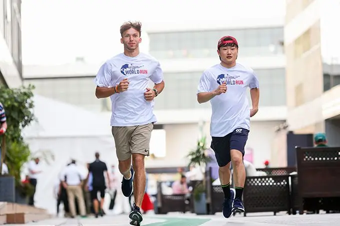 Yuki Tsunoda en Pierre Gasly