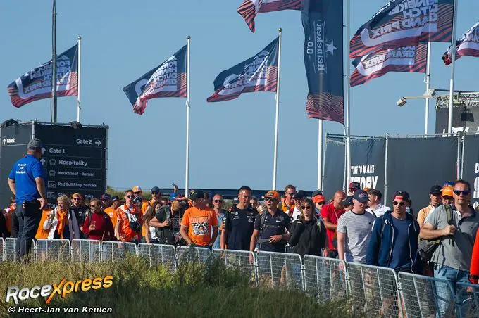 Oranje fans Zandvoort