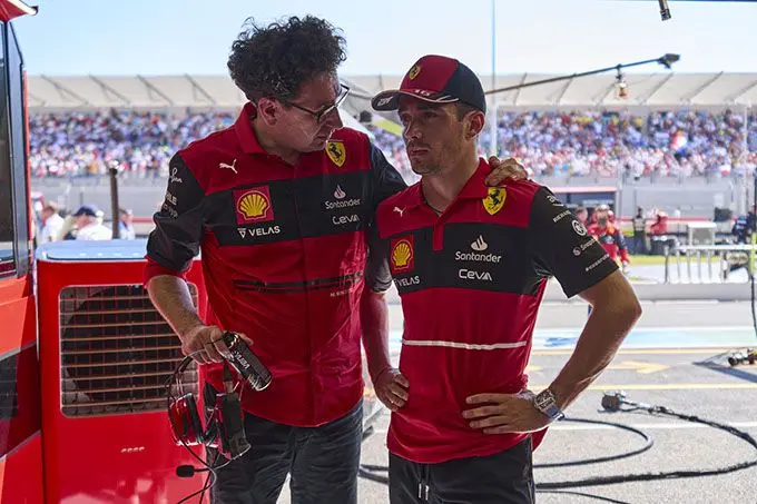 Leclerc en Binotto