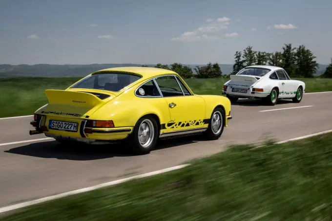 Historic Grand Prix 2022 Porsche 911 geel wit