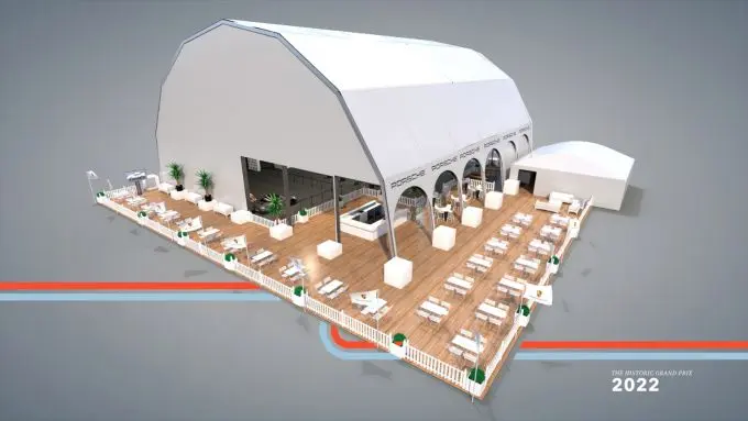 Historic Grand Prix 2022 hospitality unit 1