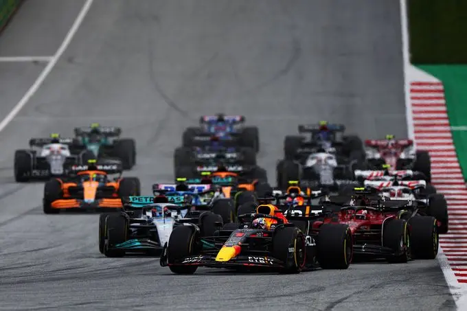 Start F1 GP van Oostenrijk