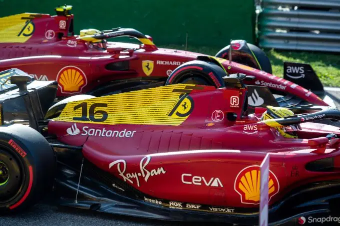 Ferrari @ Monza Italian Grand Prix 2022 naast elkaar