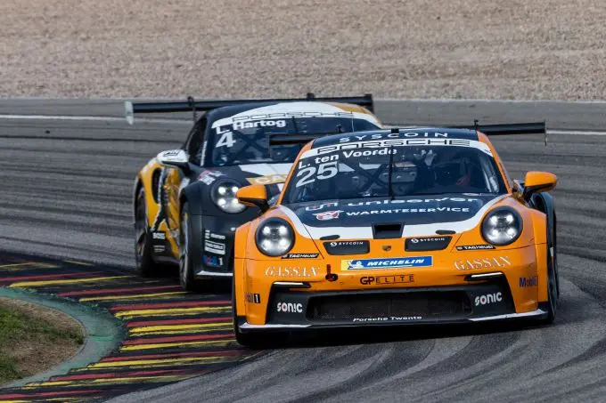 Porsche Carrera Cup Deutschland Sachsenring Larry ten Voorde voor Loek Hartog