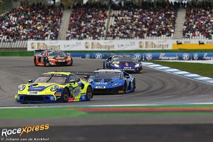 ADAC GT Masters Hockenheimring gevecht middenveld RX foto Johann van de Kerkhof