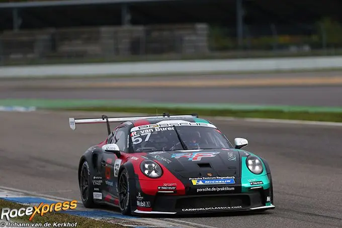 Porsche Carrera Cup Duitsland Hockenheim R. van Buren RX foto Johann van de Kerkhof