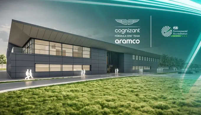 Aston_Martin_factory en de FIA een driesterren-milieuaccreditatie