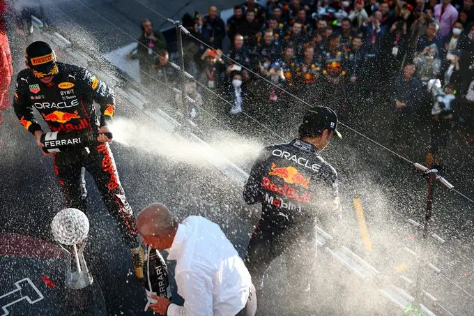 GP Japan podium Max Verstappen