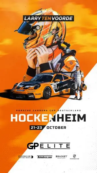 Porsche Carrera Cup Duitsland Hockenheim Larry ten Voorde twee overwinningen Hockenheim