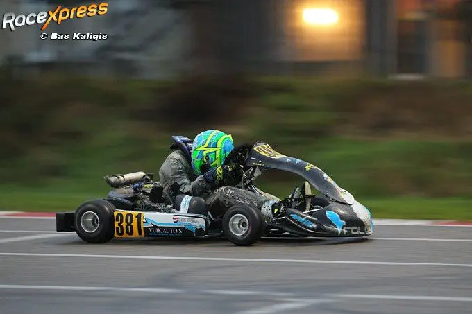 Mooi debuut Henk Vuik bij de IAME X30 Senioren