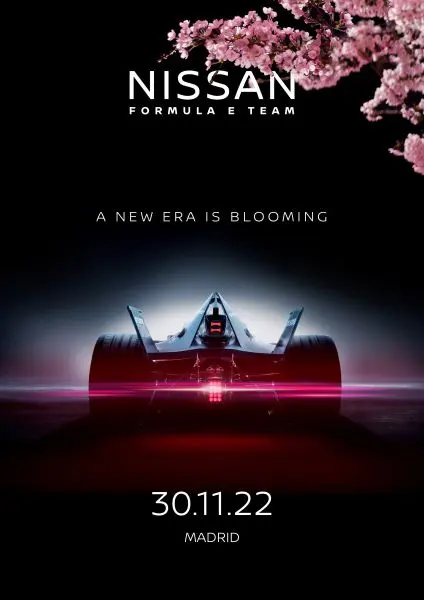 Formula E Nissan nationale bloem van Japan (Sakura – kersenbloesem