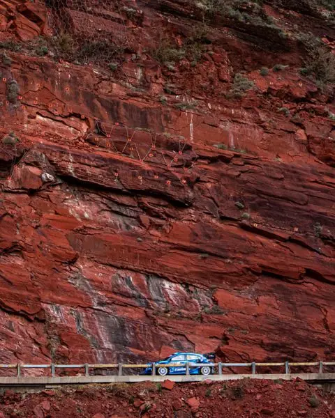 Rally Monte Carlo 2023 Grand Canyon rotsen