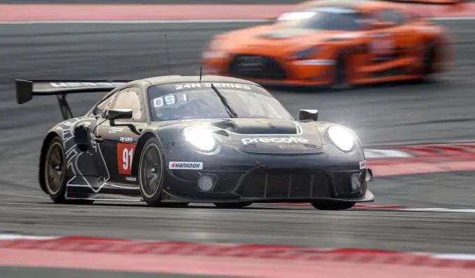 24H_Dubai_Porsche_Herberth Motorsport-Porsche 911 GT3 R Nr91, Daniel Allemann, Ralf Bohn, Alfred Renauer, Robert Renauer