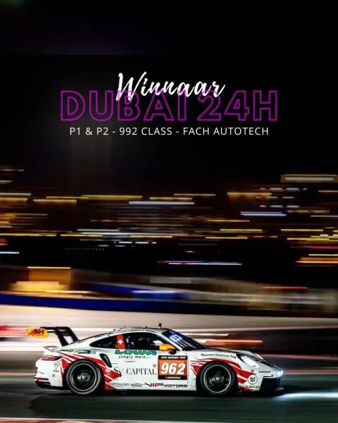 24H Dubai 2023 FACH_Auto_-_992_klassewinnaar