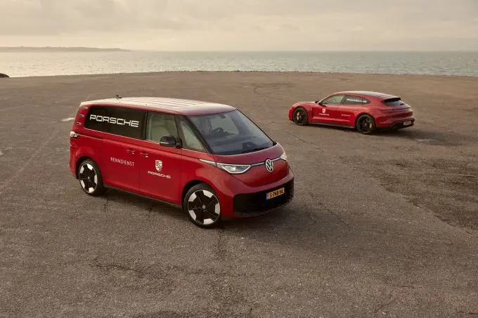 Volkswagen ID. Buzz en de Porsche Renndienst Volkswagen-bus foto 19