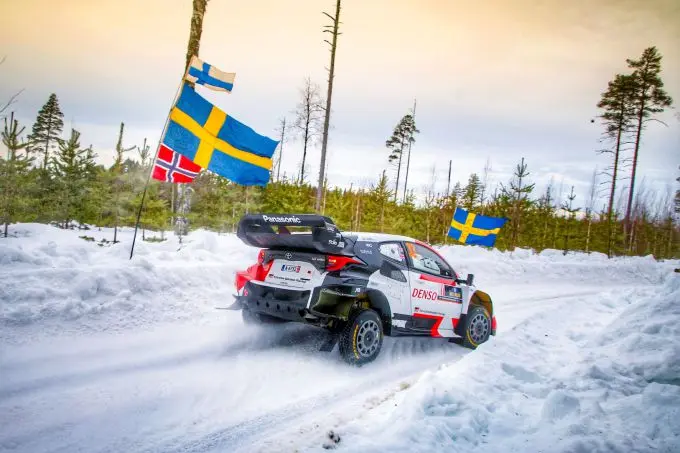 Sweden Rally Elfyn Evans Toyota 4