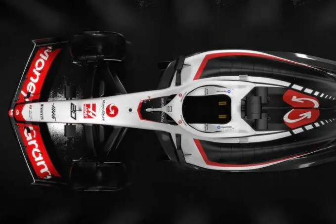 Moneygram sponsor Haas F1 2023 Bovenaanzicht