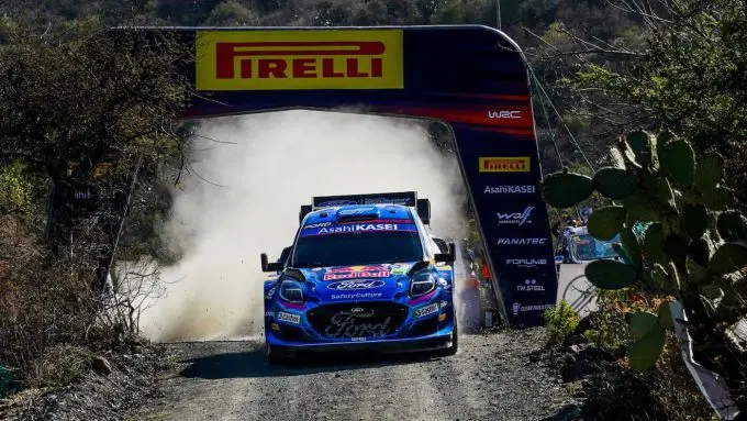 Guanajuato Rally Mexico Ott Tanak actie front