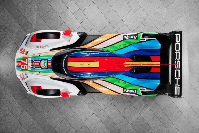 Porsche LMDH colorful livery Le Mans 2023 foto 4