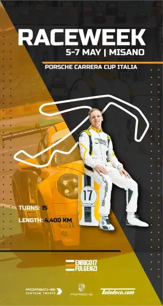 Porsche Carrera Cup Italia Larry ten Voorde @ Misano foto 7