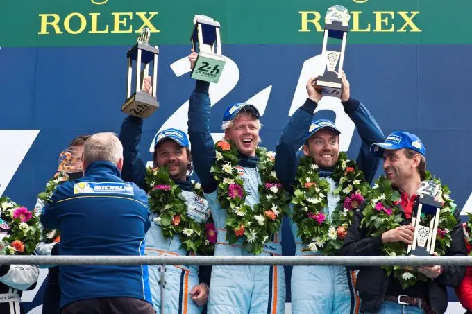 Centenary 24H Le Mans 2023 Aston Martin preview foto 12 Kristian_Poulsen_Nicki_Thiim_David_Heinemeier_Hansson_2014_GTE_Am_winnaars