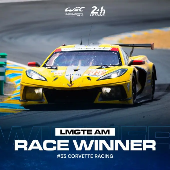 24H Le Mans2023 Corvette winnaar GTE Am foto 13