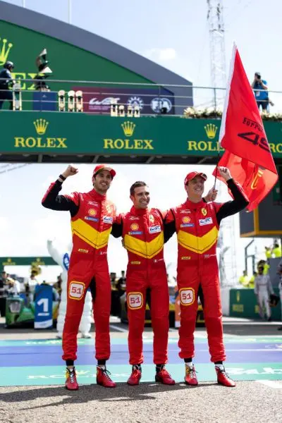 24H Le Mans 2023 Ferrari winnaar foto 3