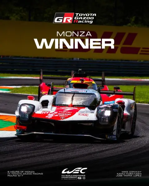 FIA World Endurance Championship (WEC) 2023 Monza Toyota winnaar