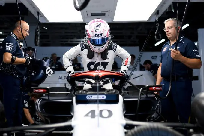 Liam Lawson F1 AlphaTauri welk stoeltje