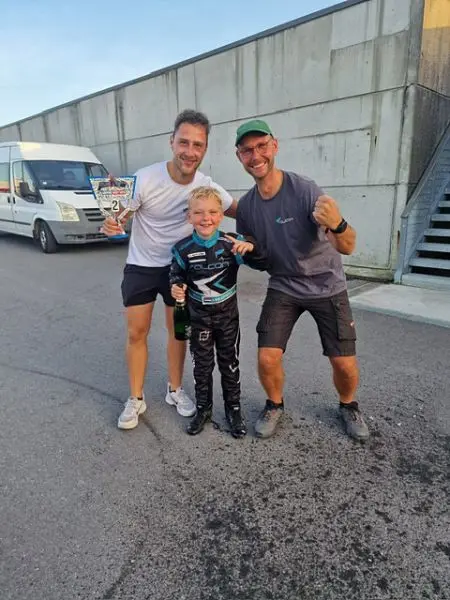 Julian kampioen met Michael Kuiper en Nick de Bruijn