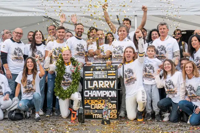 Larry_ten_Voorde_kampioen Porsche Carrera Cup Italia 2023 Foto 1
