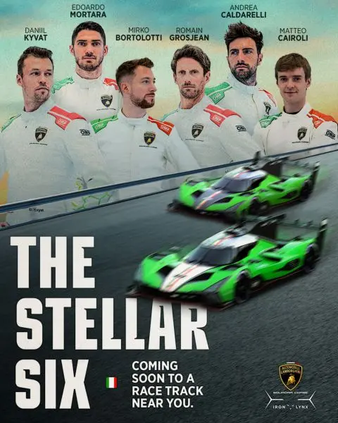 Poster Lamborghini drivers 2024