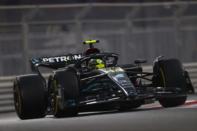 Lewis Hamilton F1 Mercedes actie