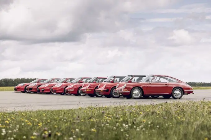 Acht generaties Porsche 911 Foto 5