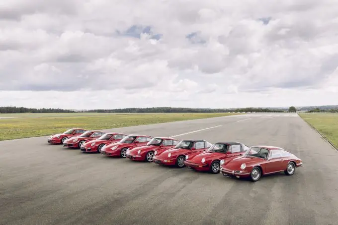 Acht generaties Porsche 911 Foto 3