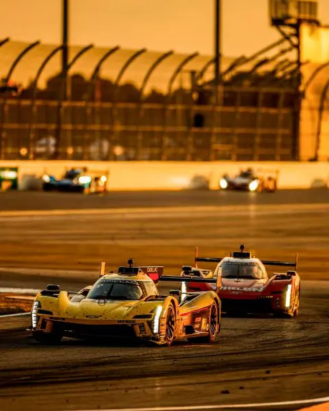 24H Daytona 2024 Cadillac zonsondergang