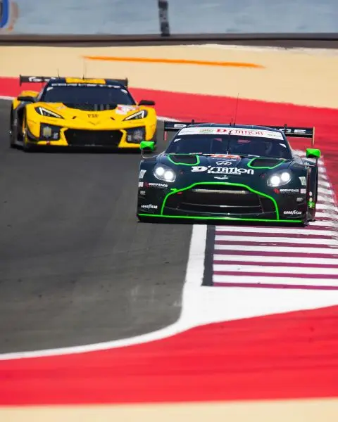 Qatar WEC Prologue - 2e dag Nr777 D-station Racing Aston Martin Vantage GT3 Evo van Marco Sorensen