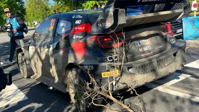 Croatia Rally 2024 Evans Foto 7 achterschade