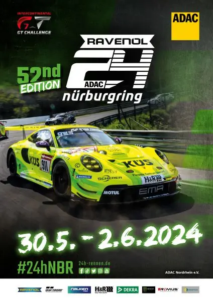 Porsche @ 24H Nurburgring-Nordschleife 2024 Evenement poster