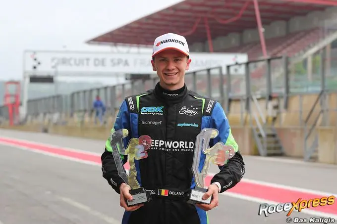 Spa-Francorchamps podium Delano de Ketele