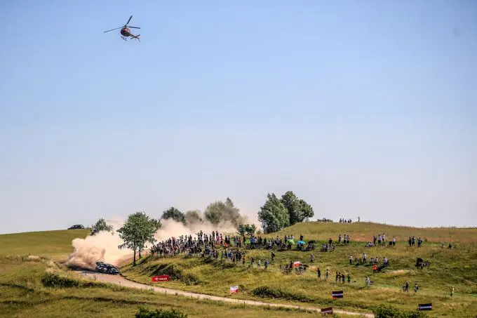 ORLEN 80e Rally van Polen Toyota_helicopter