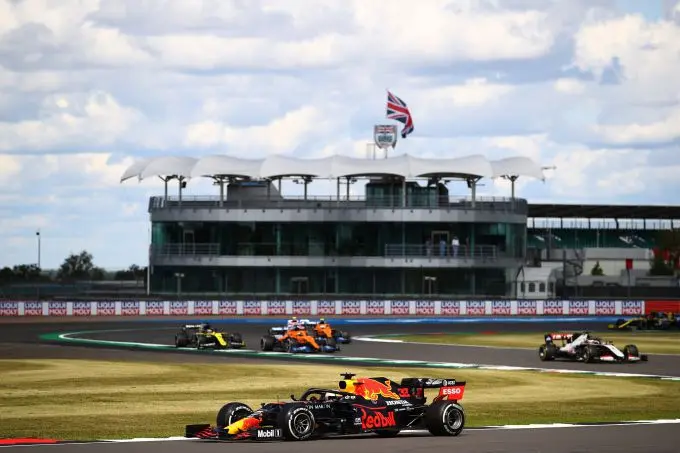 Grand Prix van Groot-Brittannië 2024 Silverstone Red Bull in actie